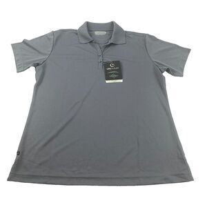 ON TOUR Dry Steel Gray Polo‎ Women's Size Large New with Tags